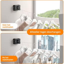 CRLYN® Waslijn Uittrekbaar - Drooglijn Oprolbaar - Roldrooglijn — thumbnail 2