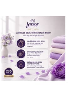 Lenor Wasverzachter Haute Couture Le Magnifique 236 Wasbeurten - 4x1239 ml — thumbnail 3