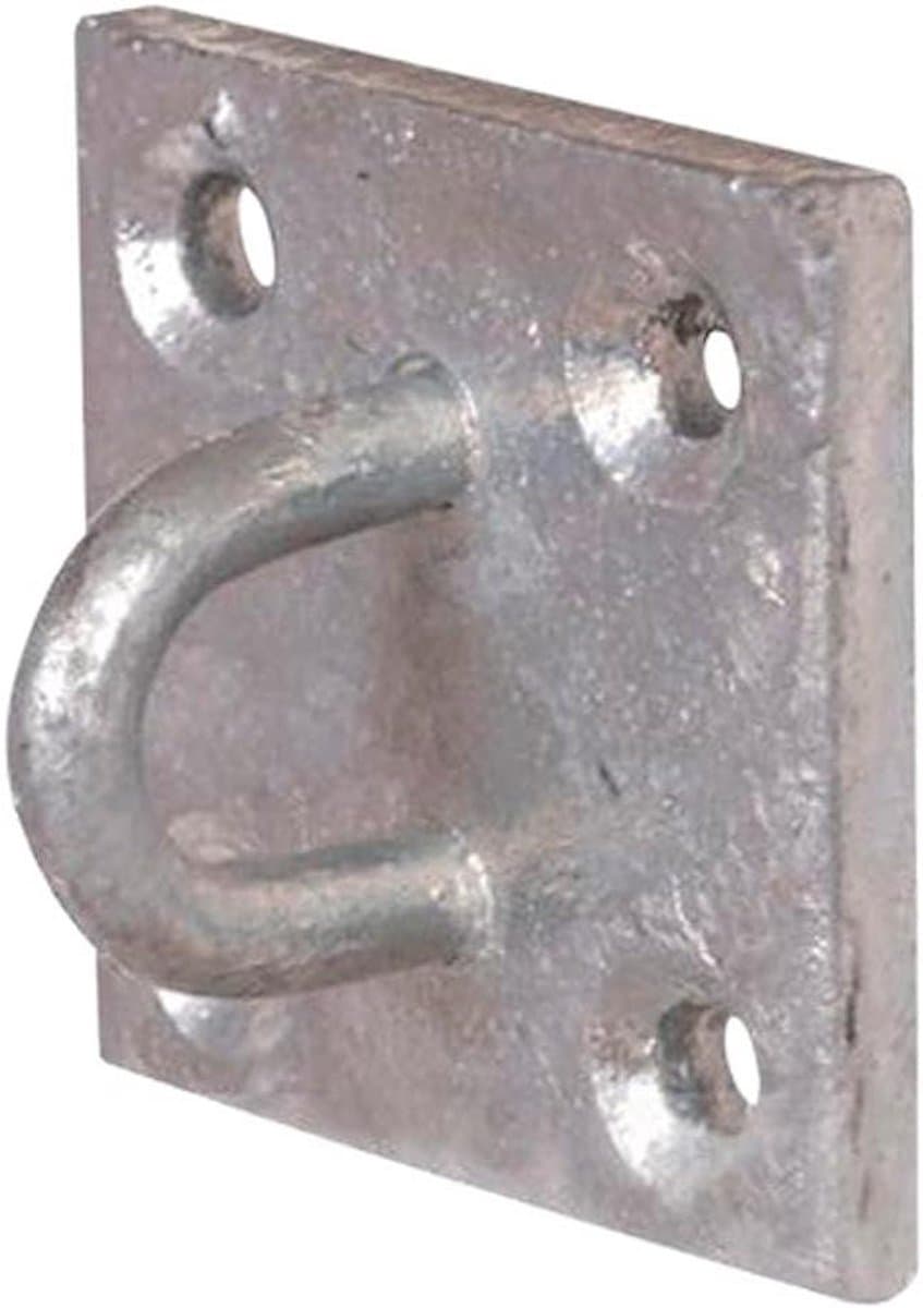 Metalen Muuranker Nietje - Plaatbeugel Bevestiging - Ketting Bevestigen - Verzinkt Staal Zwaar - 50 mm - Grijs — afbeelding 1