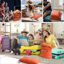 SnelShoppen - 2 Pack Waterdichte Waszakken met Rits | 60x45cm en 55x35cm Vouwbare Waszakken voor Thuis, Reis, Vakantie, Machinewasbaar — thumbnail 3
