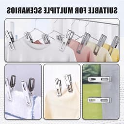 40 Stuks Kledingknijpers van RVS, Winddichte Klemmen voor Wasgoed, Snackzakken en Foto's in Huis, Keuken en Kantoor (4.5cm) — thumbnail 5