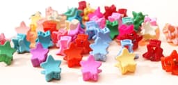 SnelShoppen - 50 Stuks Mini Haar Klemmen voor Meisjes en Vrouwen Kleurrijke Ster Schattige Kleine Haar Clips voor Feest, Dagelijks Gebruik, Plastic en — thumbnail 1
