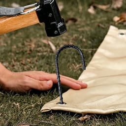 6 stuks 30 cm verzinkte grondankers van massief staal voor trampoline, tenten en luifels, roestvrij en stabiel — thumbnail 4