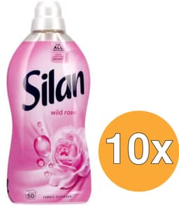 Silan Wasverzachter - Wild Rose 1100ml - 10x 50 Wasbeurten - Voordeelverpakking — thumbnail 1