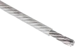 Waslijn Staaldraad - Ophangtouw - Buiten Drogen - Flexibel PVC-Coating - 100 Meter - Transparant — thumbnail 1