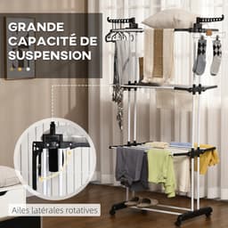 Innovastore Droogrek - Wasrek - Droogtoren - Droogrek inklapbaar - Kledingdroogrek - Binnen&Buiten - 70kg draagvermogen - Zilver — thumbnail 4
