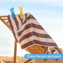 Wasknijpers - 24 Stuks - Grote Knijpers - Kunststof - Strandlaken Knijpers - Badlaken Clips - Heavy Duty Handdoekklemmen - Handdoekklemmen Voor Strandligstoelen - Winddicht - Voor Strandlaken, Beddengoed En Dikke Kleding - 11.5*8.1cm - Kleurrijk — thumbnail 4