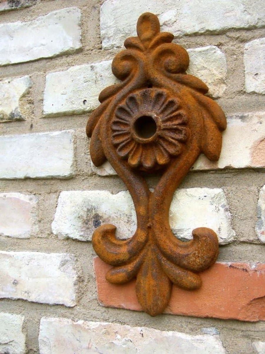 Antique ash - masonry anchor ice anchor decoration for timbered garden wall Lorelei cap anchor — afbeelding 1