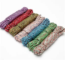 Waslijn Nylon - Droogtouw Outdoor - Kamperen Reizen - Winddicht Ontwerp - Verstelbaar 1-9m - Multicolor — thumbnail 1