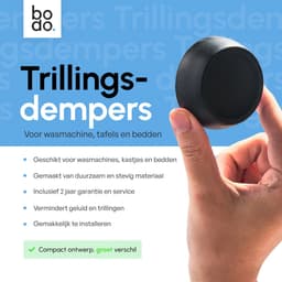 Bodo® Trillingsdempers Wasmachine - Droger – Set van 8 – Zwart — thumbnail 2