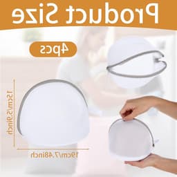 Solidchoice - Set van 4 Ondergoed Wasnetten met Rits — thumbnail 5