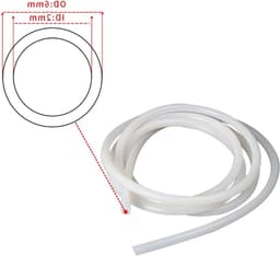 Siliconen Slang 2mm ID 6mm OD 30.5m - Voedselveilige Rubber Slang voor Pomp en Luchttransport — thumbnail 3