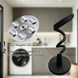 Wasmachine Deurhouder - Deurstopper - Droog en Fris Houden - Magnetisch Zuignap Ontwerp - 2.3 x 12.8 cm - Zwart — thumbnail 5