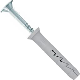 Muurankers - Hamerpluggen Nagelschroeven - Zware objecten bevestigen - Snelle hamermontage - 10x80mm - Grijs — thumbnail 1