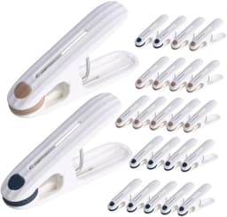 Windbestendige Plastic Bedlakenclips - 24 Stuks - Multifunctionele Antislip Kledingklemmen Voor Dekbedden - Handdoeken En Dekens - Voor Binnen En Buiten - Afmeting 6x2.5x1.6 cm — thumbnail 1