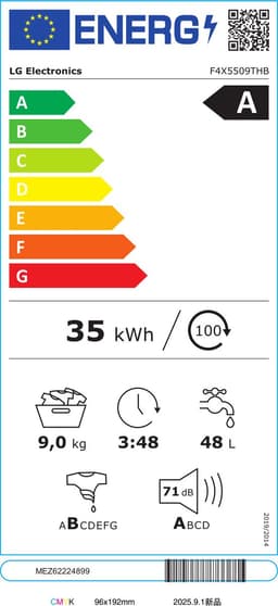 LG F4 x 5509THB 9 kg Wasmachine wit | energiebesparend | AI DD™ | Auto Dispense — thumbnail 2
