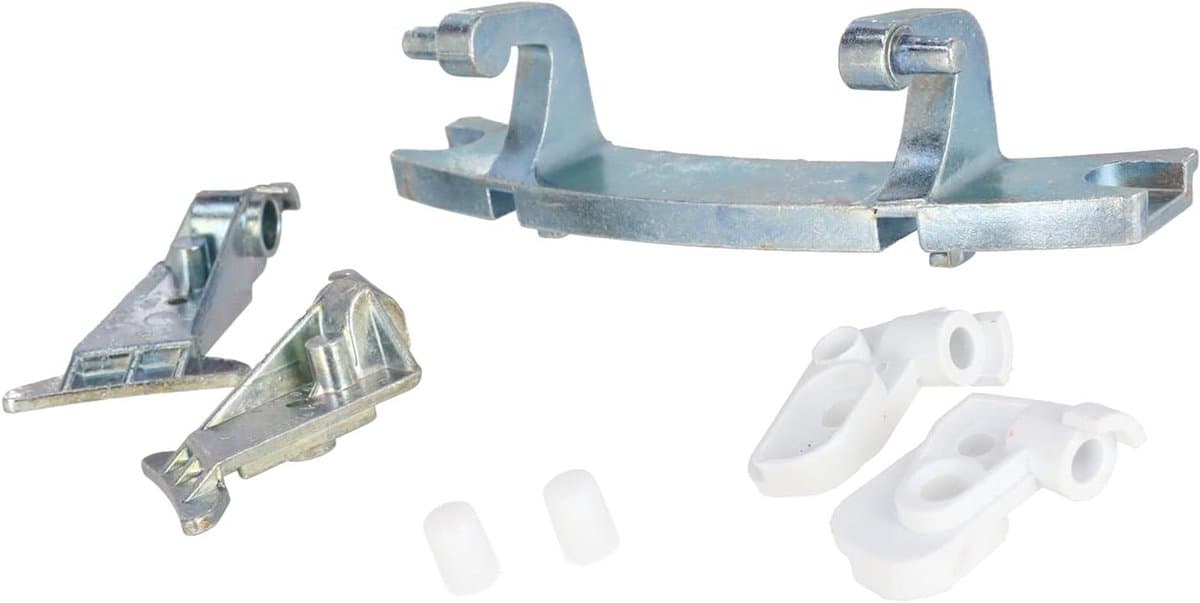 Wasmachine Deur Scharnier - Deurscharnier Set - Wasmachine Reparatie - Met Lagers - Gelijk aan RAN14150018 - Zilverkleurig — afbeelding 1