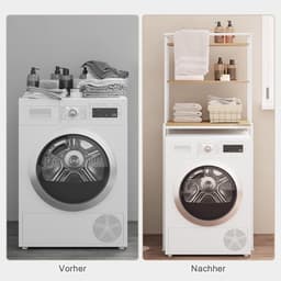 Wasmachine Ombouw - Opbouwmeubel - Kast Wasdroger - Meubel - grijs — thumbnail 4