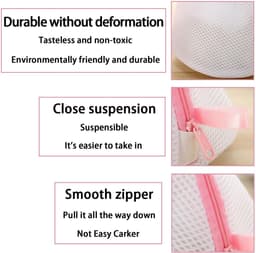 By shayne - Waszakken voor Bh - Bescherming in de Wasmachine - 3 Stuks - Duurzaam en Handig - Wasbescherming - Geschikt voor Delicate Kleding - Kleur. — thumbnail 5