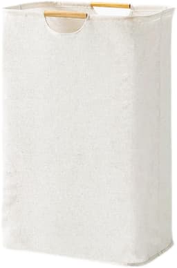 FloraGrace Wasmanden - Grote Wasmand Stoffen Wasmand Opvouwbare Wasmand Laundry Basket Met Hengsel Voor Badkamer / Slaapkamer, Oxford-Stof, Wit — thumbnail 4