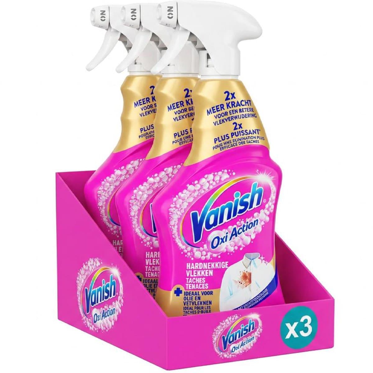 Vanish Oxi Action Gold Vlekverwijderaar Spray - 500ml x3 — afbeelding 1