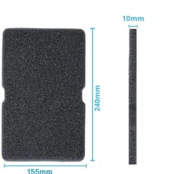 3-pack filters voor warmtepompdrogers – Drogerfilters – Filterzeven voor drogers – Drogeraccessoires – Sponsfilters – Geschikt voor diverse condensdrogermodellen – 240 x 155 x 11 mm — thumbnail 5