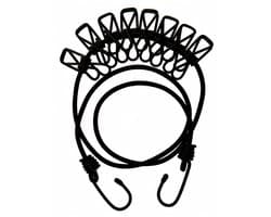 Fosco Campingwaslijn - Elastiek - 111 cm