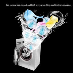 Dailygoody - Wasmachine Bal - Verwijdert Dierenharen - Herbruikbaar en Duurzaam - Blauw - Pet Hair Remover - Geschikt voor Kleding - 6 Stuks — thumbnail 2
