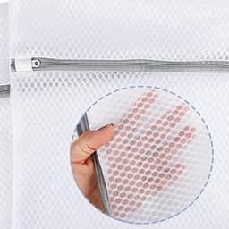 Grote Waszakken met Rits, 2 Stuks Netwaszakken voor Delicate Kleding, Sokken en Ondergoed — thumbnail 4