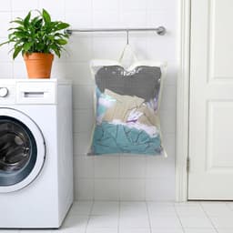 4 Stuks Mesh Waszakken voor Wasmachine - Hangende Wasmand voor Delicate Kleding, Zipper Opening voor Jassen, Truien, Lingerie en Sokken — thumbnail 4