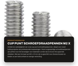 Dailygoods- Madenschroeven M2 x 10 mm - Roestvrij Staal - 100 Stuks - Bevestigingselementen - Kruiskopschroeven - Hoogwaardige Kwaliteit - Schroefdraadpennen — thumbnail 4