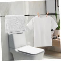 Waslijn Zuignap Haken - Kledinglijn Hanger - Kleding Drogen - Zuignap Bevestiging - 300 cm - Zwart — thumbnail 2