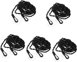 Waslijn Zuignap Haken - Kledinglijn Hanger - Kleding Drogen - Zuignap Bevestiging - 300 cm - Zwart — thumbnail 1