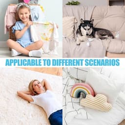 12 stuks herbruikbare haarvangers voor wasmachine - voor honden en katten - voor het verwijderen van dierenharen en pluisjes voor kleding - blauw — thumbnail 2