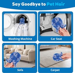 10 stuks - pluisballen wasmachine - pluisballen - pluisverwijderaar voor kleding - pluisverwijderaar - Blauw - voor drogers - wasmachines - kleding en Beddengoed - Herbruikbaar — thumbnail 3
