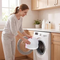 Waszak voor delicate kleding, extra grote wasnetten voor beha's, 3 stuks, duurzaam polyester, herbruikbaar en multifunctioneel, ideaal voor veilig wassen 24 x 23 cm — thumbnail 3
