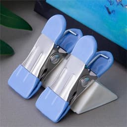 Kleding Pins - Wasknijpers - Was Drogen - Sterke Grip - 60 Stuks - Lichtblauw — thumbnail 2