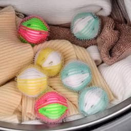 6 Stuks Wasbolletjes voor Wasdrogers, Herbruikbare Bollen voor Minder Statica en Zachte Kleding, Verminder Kreukels en Verbeter Droogresultaat — thumbnail 5