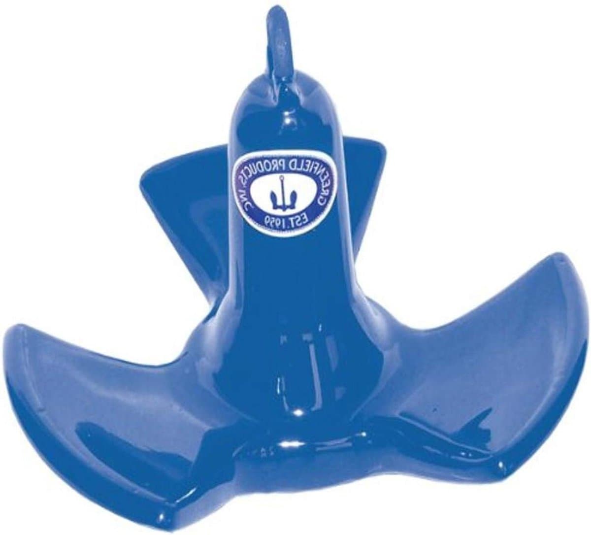 Rivieranker - Watersport anker - Boot vastleggen - Tri-fluke ontwerp - 73 kg - Koningsblauw — afbeelding 1