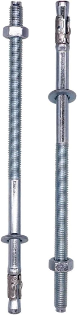 Wedge Anchors - Expansion Bolts - Concrete Fixing - Galvanized Steel - M8 x 195mm — thumbnail 1