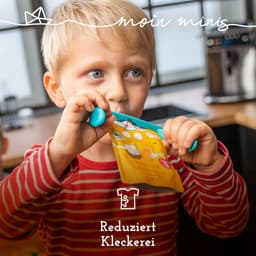 Knijpzak houder - Fruitzak klem - Kinderen zelfstandig eten - Speciaal voor kinderhanden - 3 stuks - Wit — thumbnail 2