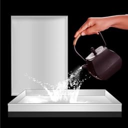Wasmachine Afvoerpan - Lekbak Vloer - Apparaat Bescherming - Roestvrij Staal Gelast - Diverse Maten - Zilverkleurig — thumbnail 4