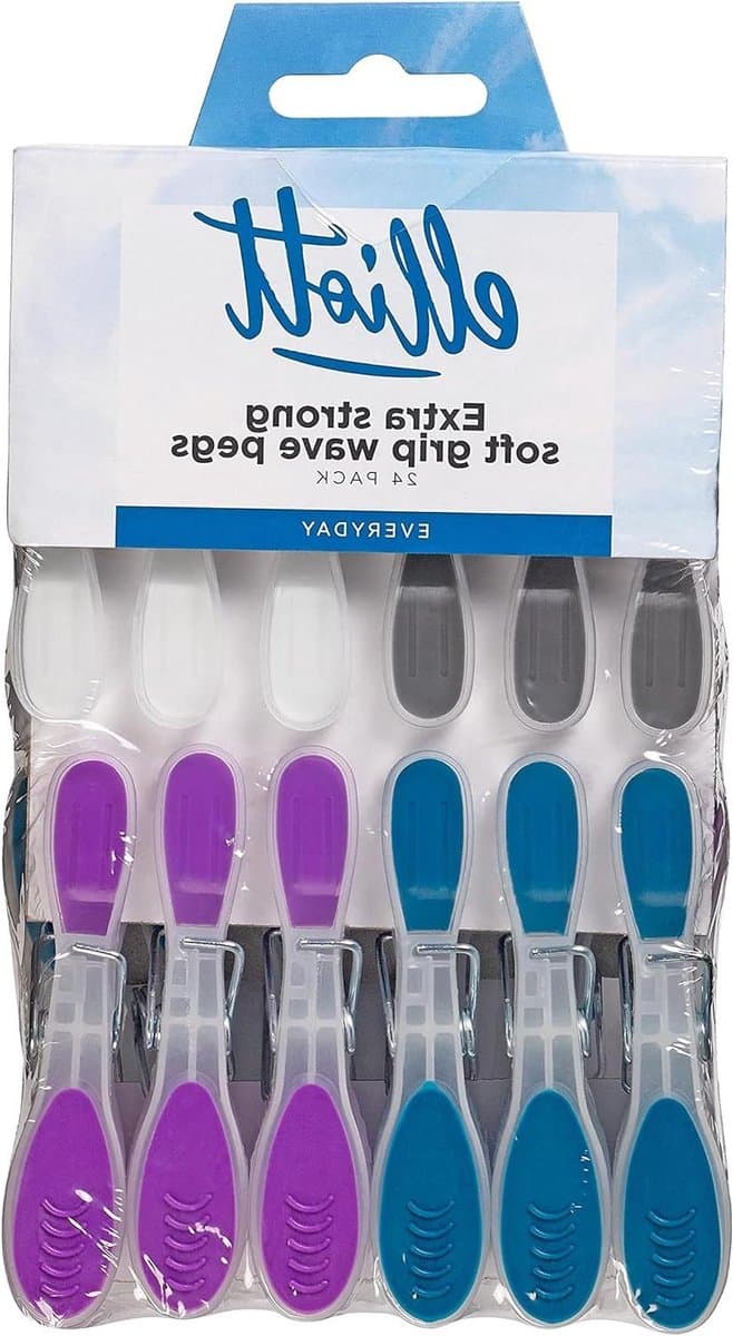 Golfharingen Kunststof - Wasknijpers Kleding - Wasgoed Ophangen - Extra Sterke Grip - 24 stuks - Gemengd — afbeelding 1