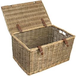 White-Label® Rieten Wasmand met Deksel - 31x49x27 — thumbnail 3