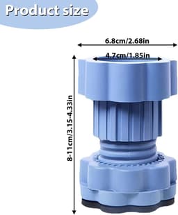 Wasmachine voet mat verstelbare hoogte anti-slip houder Wasmachine schokdempering geluidsdempende voet mat stabilisator — thumbnail 2