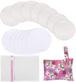 Dailygoody - Wasbare Borstkussens - Herbruikbare Biologische Bamboe Pads - Inclusief Waszak - Geschikt voor Borstvoeding Moeders - Formaat 3,9 inch — thumbnail 1