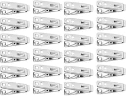 Dailygoody - Harten Mini-Wasknijpers - Roestvrij staal - Multifunctioneel - 60 Stuks - Kleding en Snacks - Ideaal voor kleine handdoeken - Geschikt vo. — thumbnail 1