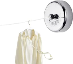 Uittrekbare Waslijn - Draagbare Waslijn - Kleding Drogen - Anti-slip Veiligheid - 8 Meter - Roestvrij Staal — thumbnail 1