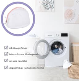 Dailygoods- Wasnet Groot - Waszak voor Ondergoed - Bescherming voor Beha's/Sokken - Wasnet met Rits - 1 Stuk - Roze Kleur — thumbnail 3