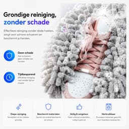 BOTC Schoenwaszak - Waszak voor schoenen - 2 stuks - Herbruikbaar - Wasmachine&Droger - voor Sneakers en Tennisschoenen - Grijs/Blauw — thumbnail 5